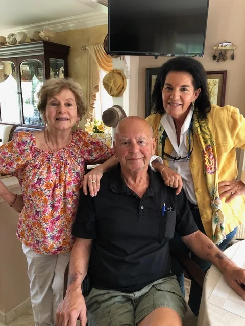 Doug Nassif today, seated with Mary and Shirley